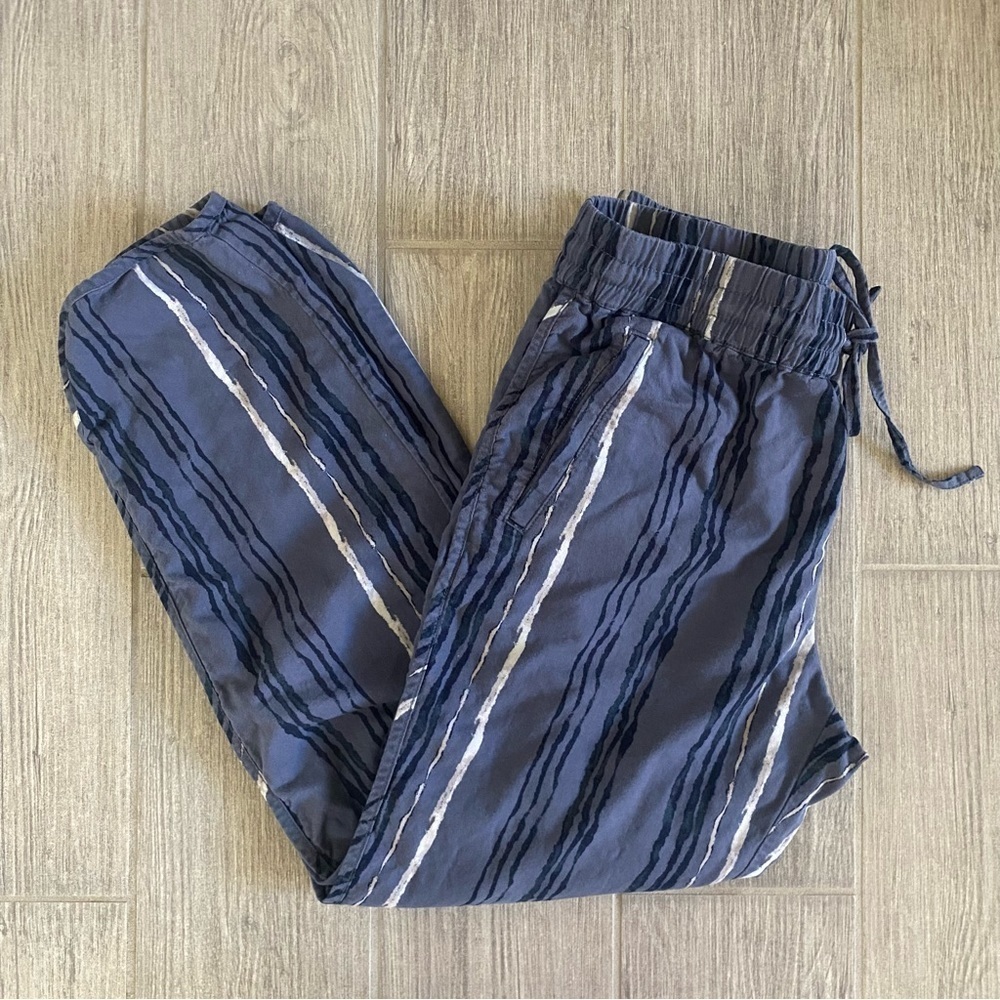 CASLON Casual Blue and White Striped Drawstring Waist Pants Size XS - Picture 6 of 12